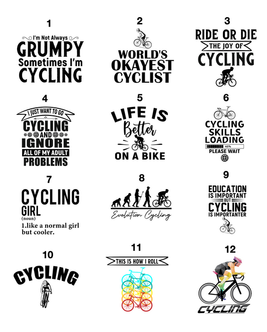 Cycling Expressions - Sizes Small to XL